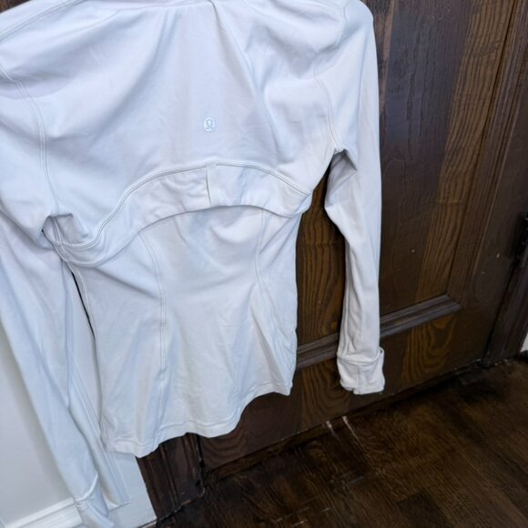 Lululemon White Quarter Zip Jacket Size 2 - Picture 4 of 5